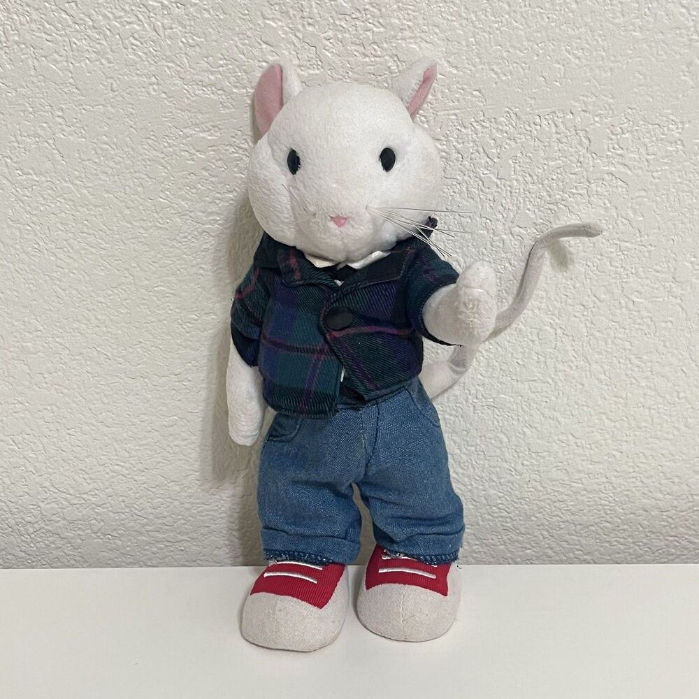 Vintage Stuart Little Poseable Plush Mouse Stuffed Animal Toy 9" 2000